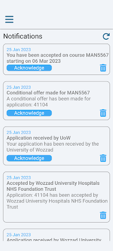 Wozzad Student Portal Screen 3