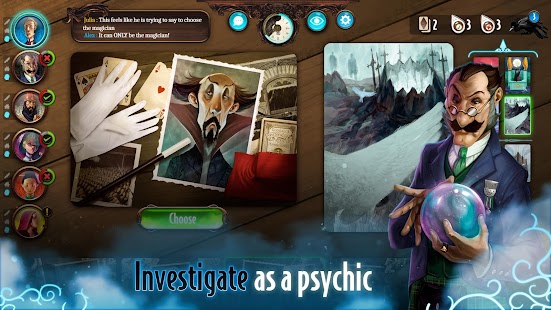 Mysterium: ภาพหน้าจอของเกม Psychic Clue