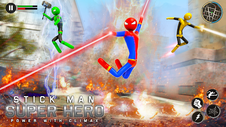 Stickman Rope Hero-Spider Game