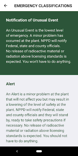 NPPD Emergency Planning Screen 2
