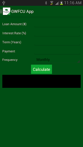 GWFCU App Screen 3