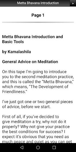 Metta Bhavana Introduction Screen 2
