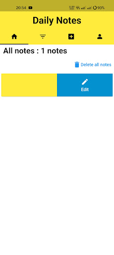 daily notes Screen 3