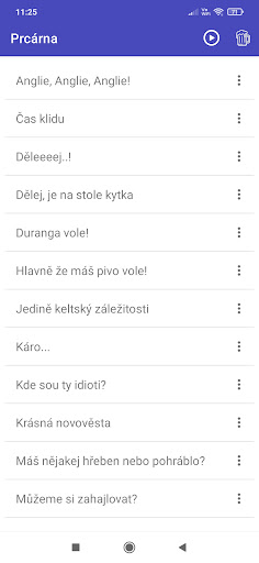 Android application Prcárna screenshort