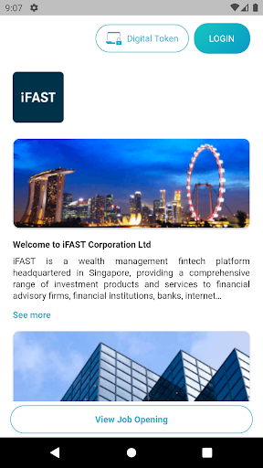 Android application iFAST Connect screenshort