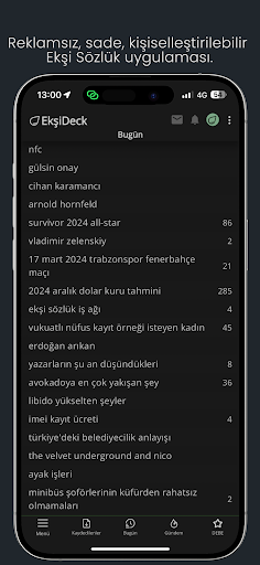 Android application EkşiDeck screenshort