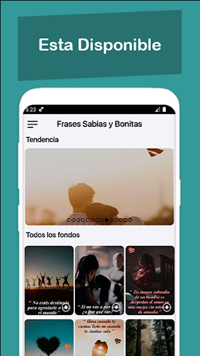 Android application Frases Sabias y Bonitas Online screenshort