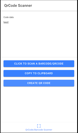 BarCode/QRCode Handler Screen 3