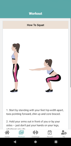 The 30-Day Squat Challenge Screen 3