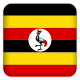 Selfie with Uganda flag icon