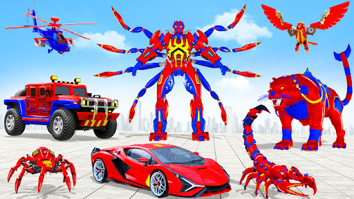 Robot nhện: Trò chơi xe robot Mod FULL APK + IOS