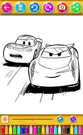 Coloring Cars McQueen