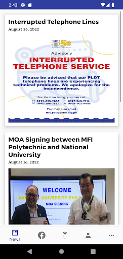 MFI App Screen 2