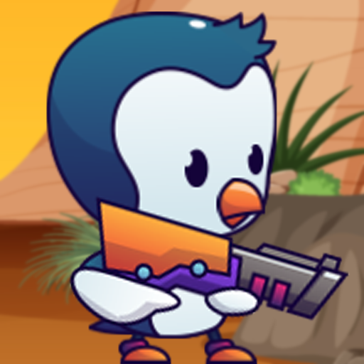 Penguin Gun Adventure 3D Game logo
