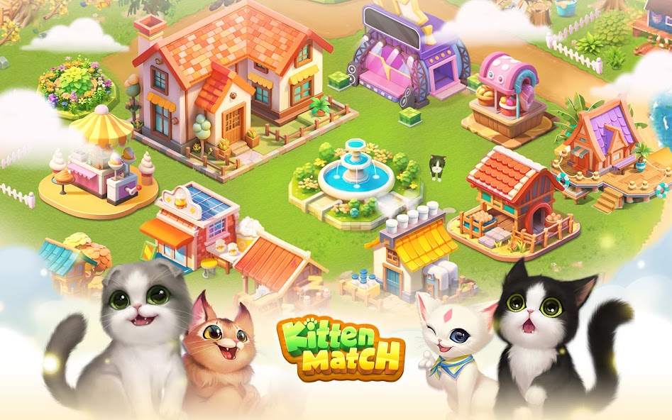 Kitten Match 3.6.0 APK + Мод (Unlimited money) за Android