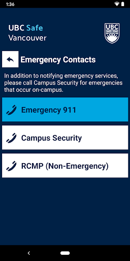 UBC Safe Vancouver Screenshot