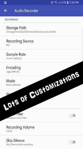 Advanced Audio Recorder Screen 2