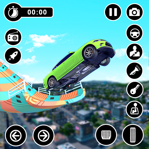 Mega Car Stunt Driving Race