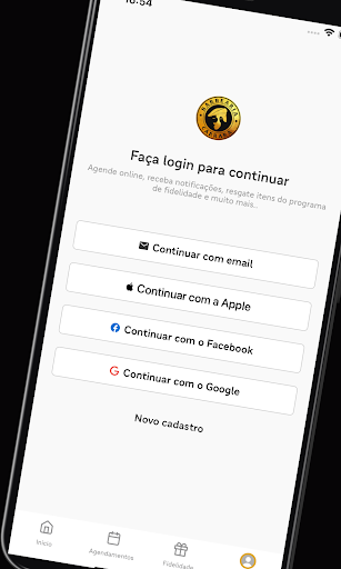 Android application Barbearia Carrara screenshort