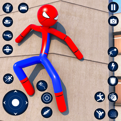 Stickman Rope Hero-Spider Game  Icon