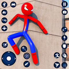 Stickman Rope Hero-Spider Game MOD