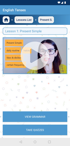 English Tenses with Videos Screen 3
