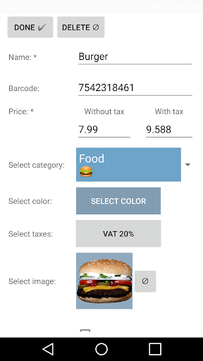 CashSale POS Screen 2