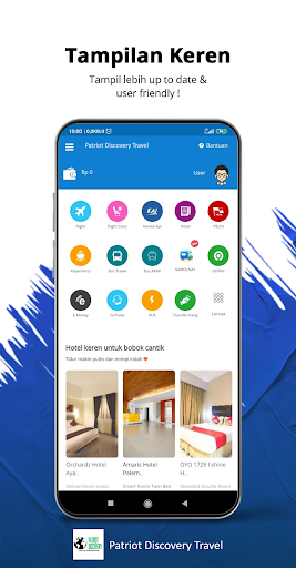 Android application Patriot Discovery Travel screenshort