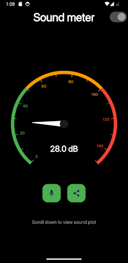 Sound meter Screen 3