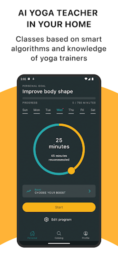 Android application Yoga Lea: Health & Fitness App screenshort