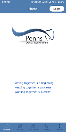 Android application Penns Dental Recruitment screenshort