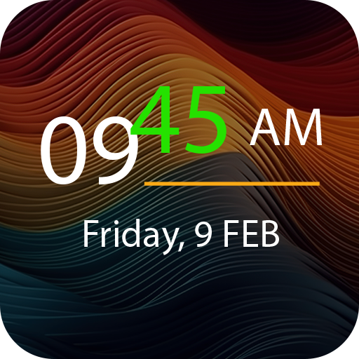 Digital Clock Widget - Clock Logo