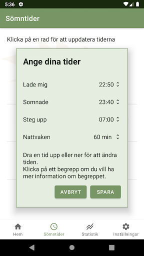 Livanda Sömndagbok Screen 3