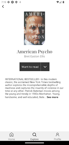 Android application Bookmarkd screenshort