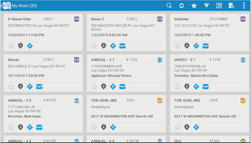 Android application Infor Field Inspector screenshort