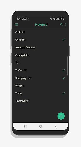 Screenshot of Notepad - Notes, Checklist