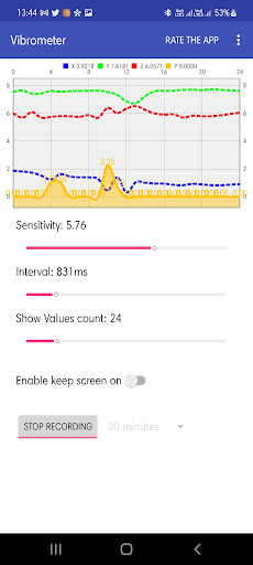Vibrometer Screen 3