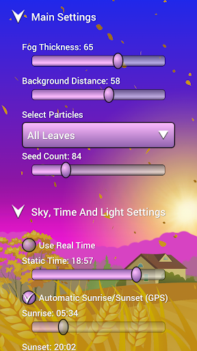 Parallax Autumn Live Wallpaper Screen 2