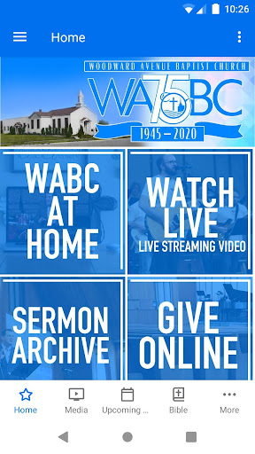 Android application Woodward Avenue Baptist Church screenshort