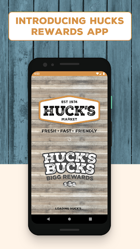 Android application Huck's Bucks Bigg Rewards screenshort