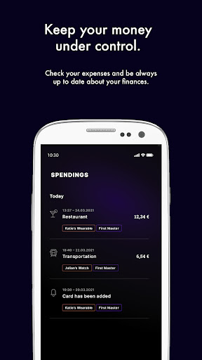 wearonize wallet Screen 2