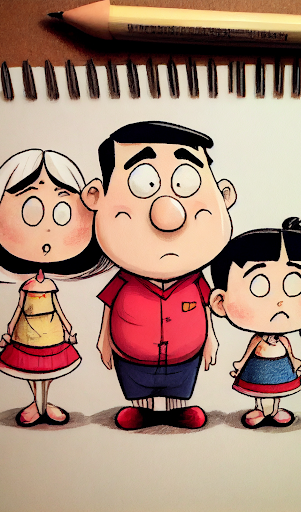 WeDraw Shin Chan Family Screen 2