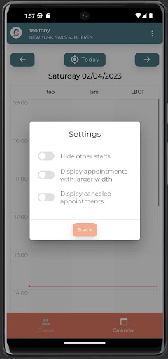 Beauty Staff Screen 3