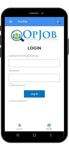 Android application Opjob screenshort