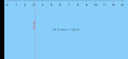Android application Ruler - millimeter ruler, stra screenshort