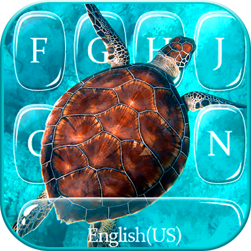 Blue Sea Turtle Keyboard Theme  Icon