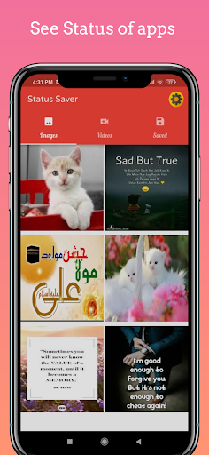 Android application Status Saver For Whatsapp screenshort