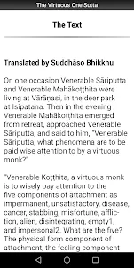 The Virtuous One Sutta