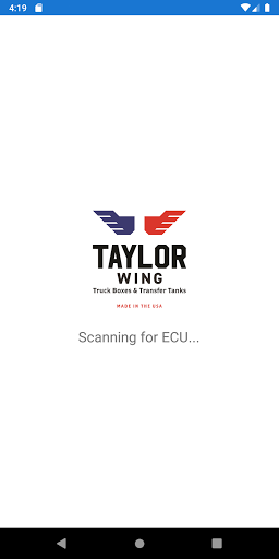 Android application Taylor Wing Pump Controller screenshort