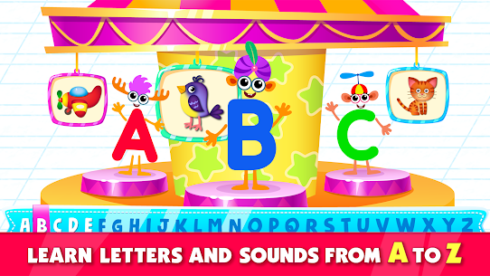 Çocuklar için Bini Süper ABC Oyunları! MOD APK (Kilitsiz, Reklamsız) 1